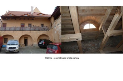 Mělnický zámek - rekonstrukce křídla zámku