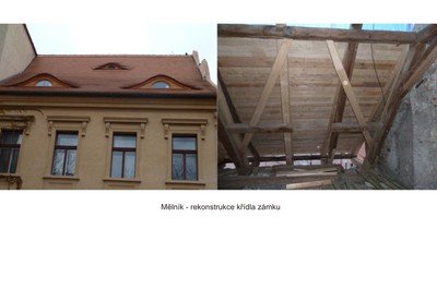 Mělnický zámek - rekonstrukce křídla zámku