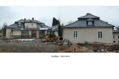 Sudějov - farní dům - oprava a přístavba farního domu